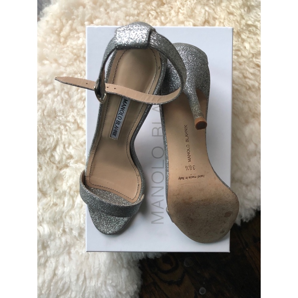 Manolo Blahnik size 38.5 style Chaos color Glitter